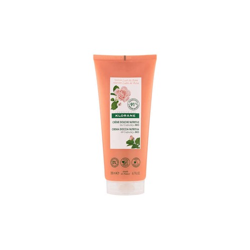 [Para] Klorane - Douche - Crème douche Lait de Rose au Cupuaçu BIO - Peau sèche à très sèche 200 ml