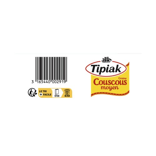 Tipiak Couscous Moyen 1kg