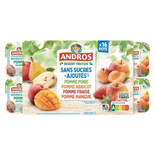 Andros Compote aux fruits 16 x 100g