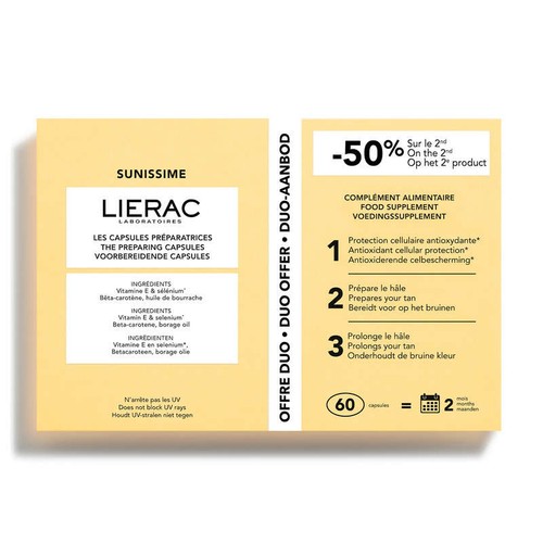 Lierac Sunissime Duo Capsules préparatrices 2x30 60g