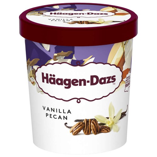 Haagen-Dazs Pot Vanilla Pecan Prem 400g