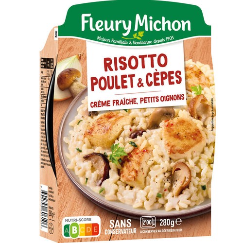Fleury Michon Risotto Au Poulet Et Aux Cèpes 280g