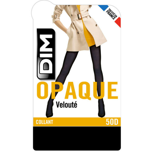 Dim Collant 50D Noir Opaque Veloutés Taille 3/4