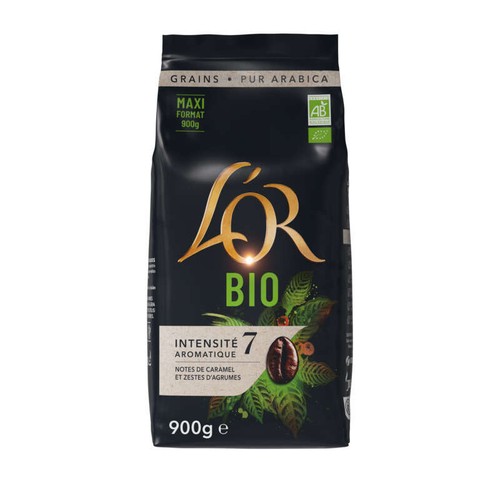 L'Or Café Bio en grains 900g