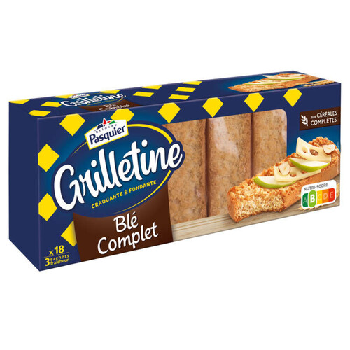 Pasquier Tartines Grilletine Blé Complet 242g