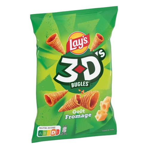 Lay's 3D's Bugles Biscuits Apéritif Goût Fromage 85g