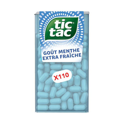 Tic Tac bonbons goût menthe extra fraîche x110 - 54g