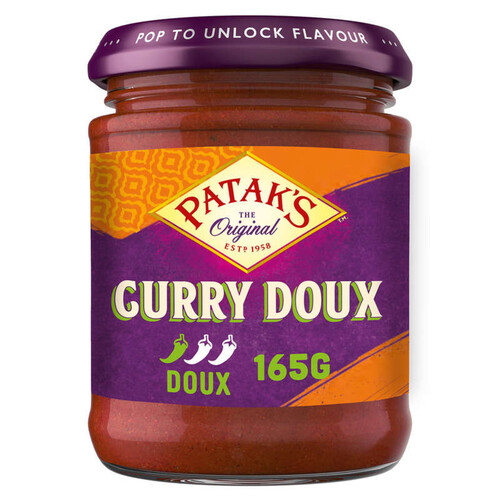 Pataks Pâte de curry doux, coriandre, cumin, ail 165 g