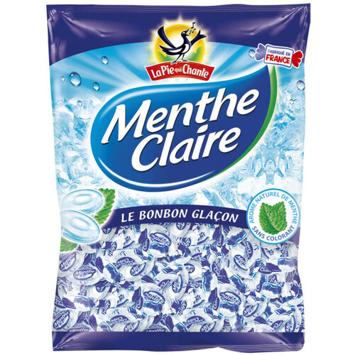 La Pie Qui Chante Bonbons Glaçon À La Menthe Claire 360g