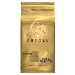 L'Or Absolu Café en grains 1kg.