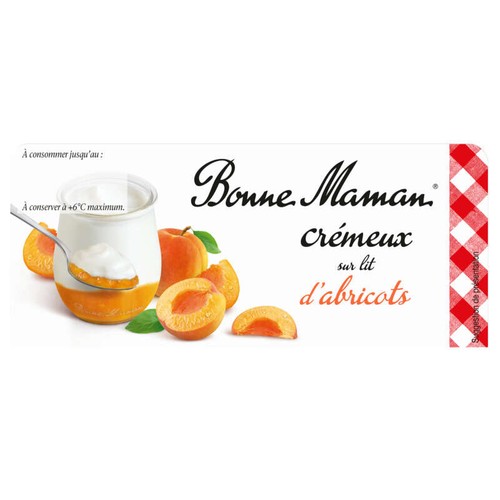 Bonne Maman Yaourt Crémeux/Lit d'Abricot 2x125g