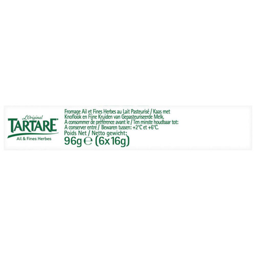 L'Original Tartare Ail & Fines Herbes 6 Portions 96g