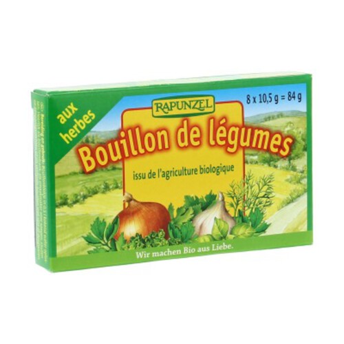 [Par Naturalia] Rapunzel Bouillon de Légumes aux Herbes Bio 8x10.5g