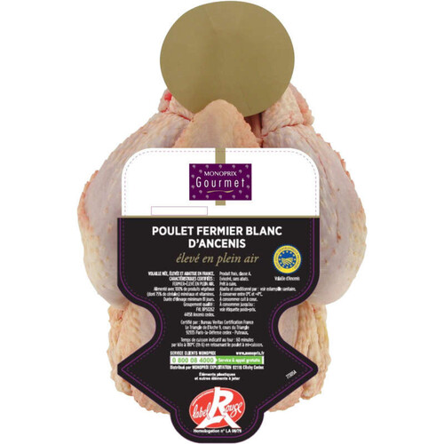 Monoprix Gourmet poulet fermier d'ancenis blanc 1.4kg