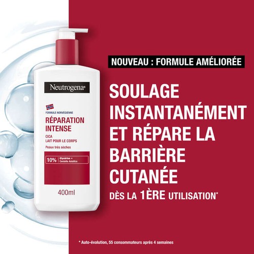 Neutrogena Réparation Intense Lait Hydratant Corps Apaisant, 400ml