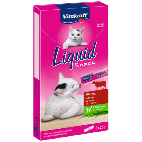 Vitakraft Cat Liquid-Snack Boeuf & Inuline