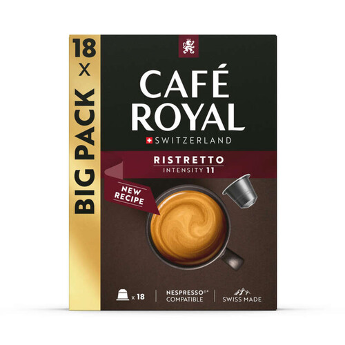 Café Royal Capsules Ristretto Intensité 9/10 pour Nespresso® x18