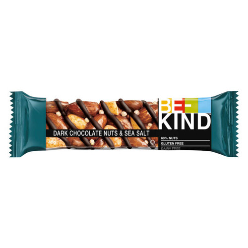 Be-Kind Barre Au Noix, Chocolat Noir & Sel De Mer