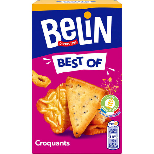 Belin Best of Box Biscuits Apéritifs Crackers Craquants 50g