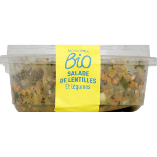 Monoprix Bio Salade de lentilles et légumes Bio 165g
