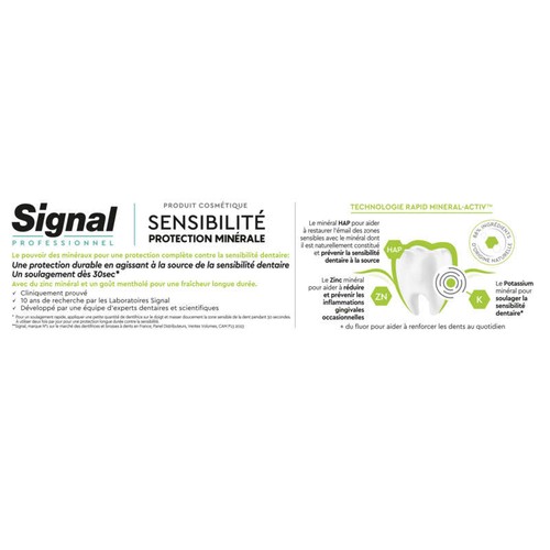 Signal Professionnel Dentifrice sensibilité fraîcheur 75ml