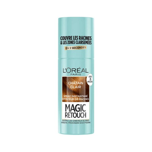 Magic Retouch Spray Retouche Racines Châtain Clair 75ml