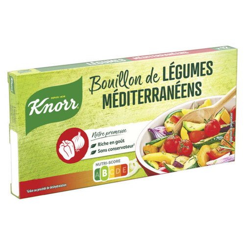 Knorr Bouillon Cube Légumes Méditerranéens 12 Cubes 132g
