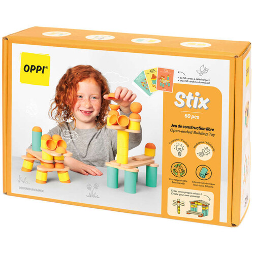 Oppi kit de construction Stix 60 pièces