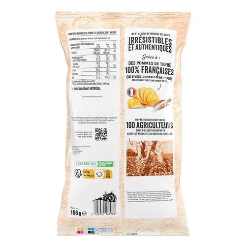 Lay's Chips à l'Ancienne Nature 155g