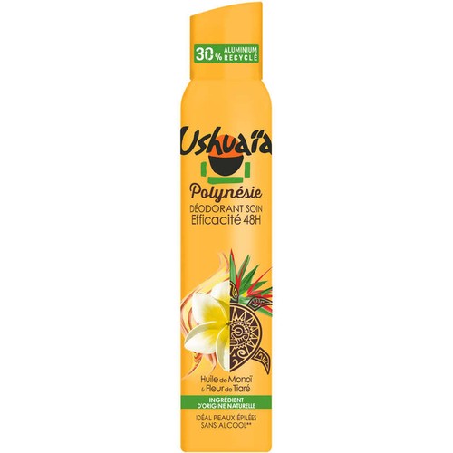Ushuaia Polynésie Déodorant soin efficacité 48h 200ml