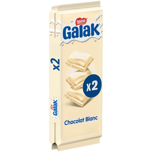 Galak Tablette Chocolat Blanc 2x100g