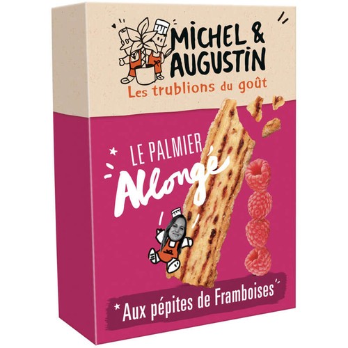 Michel et Augustin Biscuits Feuilletés Pur Beurre aux Framboises 120g