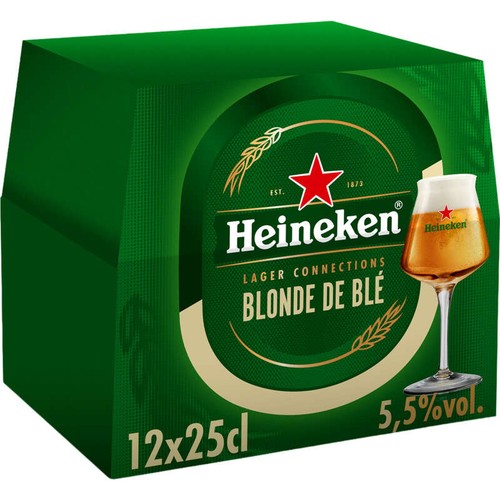 Heineken Biere Blonde de blé 12x25