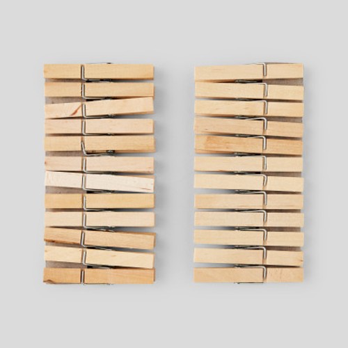 Monoprix Pince à linge en bois Sachet x24