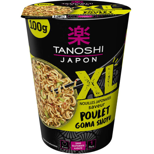 Tanoshi Cup nouilles poulet goma shoyu 100g