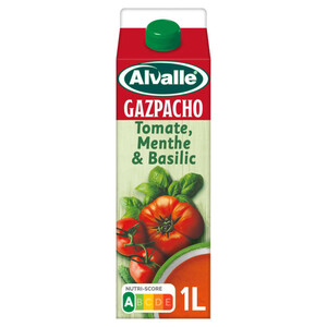 Alvalle soupe froide tomate, menthe et basilic 1L