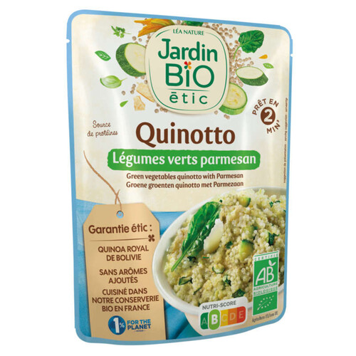 Jardin Bio Quinotto Légumes Verts & Parmesan 220g