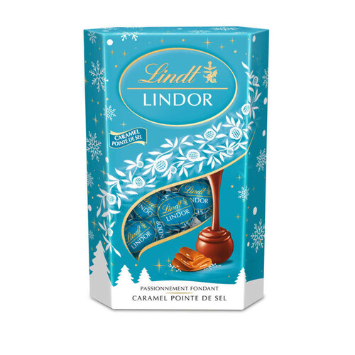 Lindt lindor boule caramel pointe de sel 337g