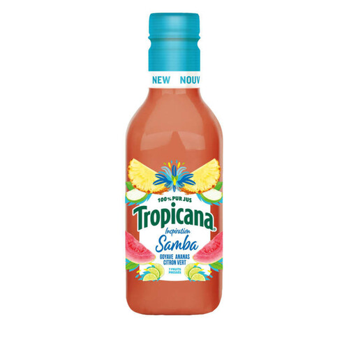 Tropicana Samba 100% Jus Goyave Ananas Citron Vert 90cl