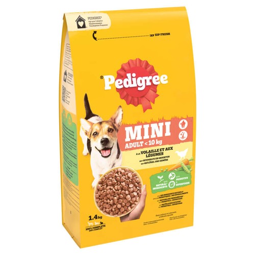 Pedigree Croquettes à la Volaille et aux Légumes pour chien Adulte 1,4kg