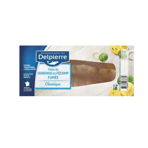 Delpierre Filets De Hareng Fumés Doux 200g