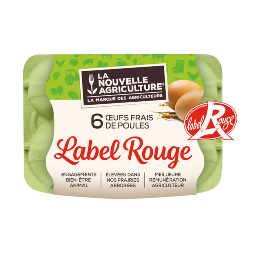 6 Oeufs Plein Air Label Rouge La Nouvelle Agriculture