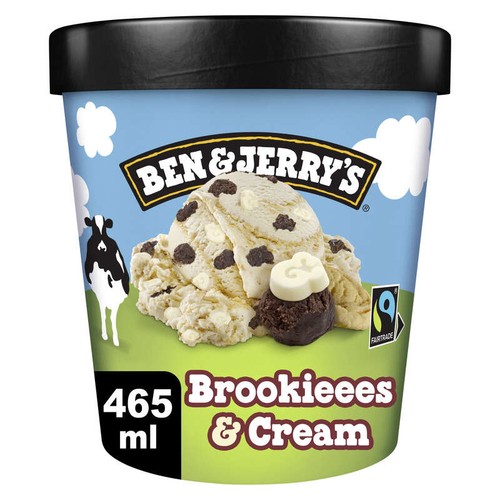 Ben & Jerry's Glace en Pot Brookieees & Cream 388g
