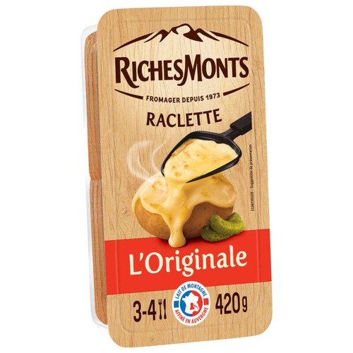 RichesMonts La Raclette Fromage Classique 420g