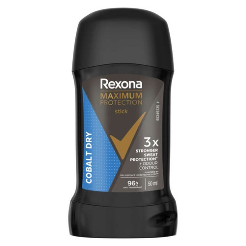 Rexona Men Maximum Protection Déodorant Stick Anti-Transpirant 96H Cobalt Dry 50ml