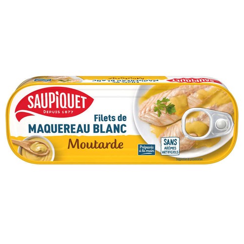 Saupiquet Filets de Maquereau Blanc Moutarde 169g