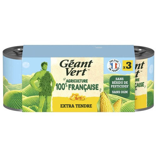 Géant Vert L’Original Maïs Doux Ultra Tendre 3x140g