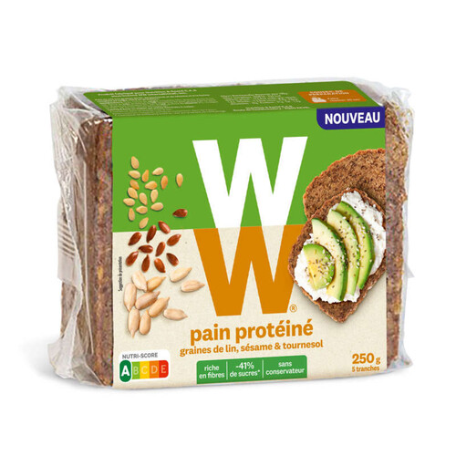 WW pain protéine aux graines de lin sésame & Tournesol 250g