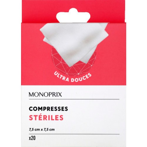 Monoprix Compresses Stériles x20