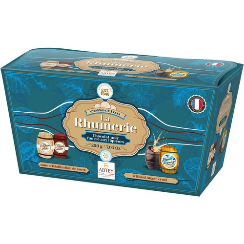Abtey Ballotin La Rhumerie Assortiment 20 chocolats liqueurs 200g